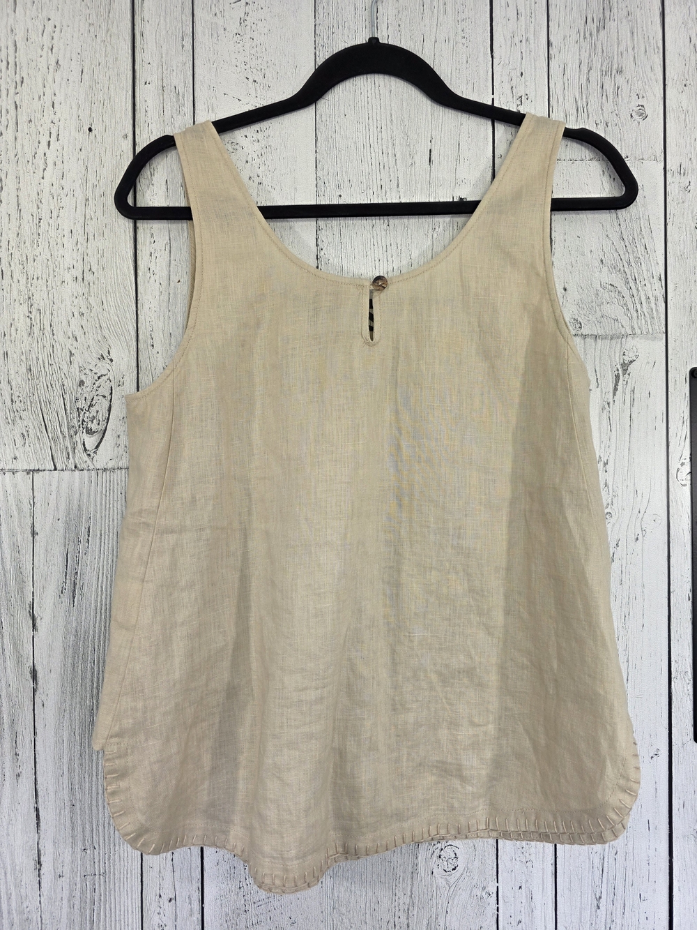 Nomad The Label 100% Linen Embroidered Oversized Tank – Size Small Resort Wear - Picture 6 of 12